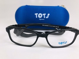 New TOTS Matte Black BUDDIES Eyeglasses for KIDS 51mm with Case &amp; Strap - $44.50
