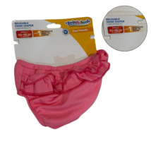 SwimSchool Baby Girl Reusable Swim Diaper Small 10–18 lbs Pink NWT - $8.89