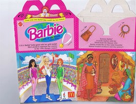 ORIGINAL Vintage 1996 McDonald&#39;s Barbie Olympic Happy Meal Box - $9.89