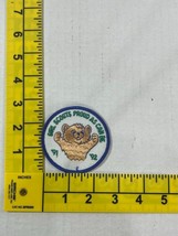 Girl Scouts Proud As Can Be 1991 1992 GSA Gold Bear Patch - £11.66 GBP