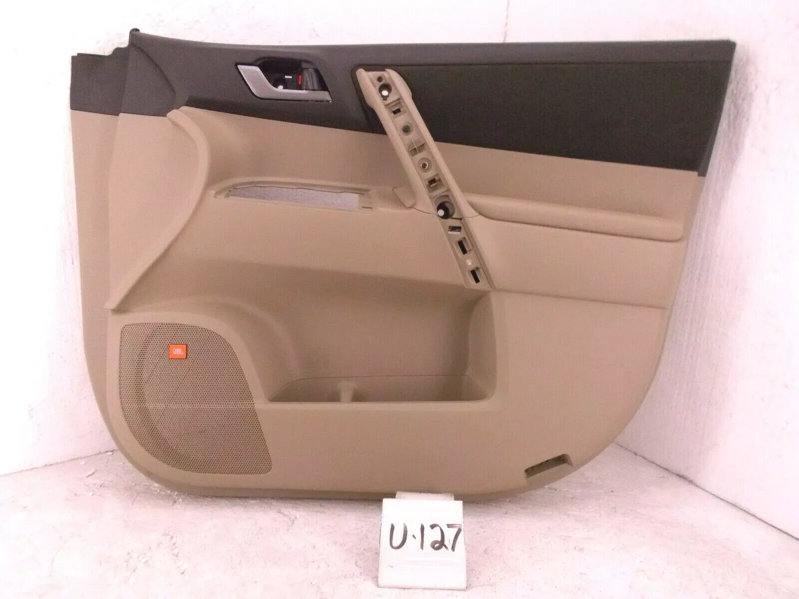 New OEM Door Trim Panel RH Front 2008-2013 Toyota Highlander Tan JBL Cloth Power - $193.05