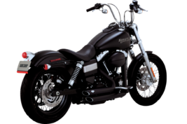 VANCE & HINES-Short Shot Staggered Exhaust Harley - Matte Black *Free Shipping* - $841.49