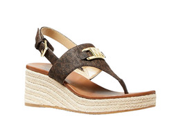 Michael Kors Camila MK Logo Wedge Sandal 9.5 NEW IN BOX - £71.00 GBP