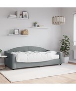 Daybed with Mattress Light Grey 90x190 cm Fabric - £253.90 GBP