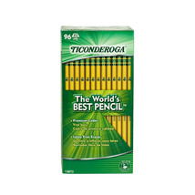Dixon Ticonderoga Wood-Cased #2 HB Pencils, Box of 96, Yellow - £14.15 GBP