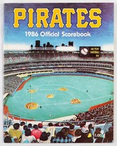 Aug 19 1986 Astros @ Pittsburgh Pirates Scorebook Scored Barry Bonds Rookie - $19.79