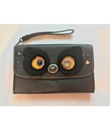 COACH Black Owl Steampunk Chain Crossbody Bag Convertible Wristlet/Clutch - £111.72 GBP