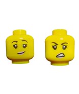Minifigure Head Dual Sided Female, Black Eyebrows - UB1395 - $1.31