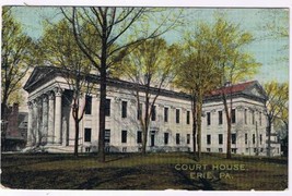 Pennsylvania Postcard Erie Court House H H Hamm - £1.15 GBP