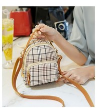 New Style Women Small PU Leather Backpack Korean-style Fashion Portable Bag Prac - £20.28 GBP
