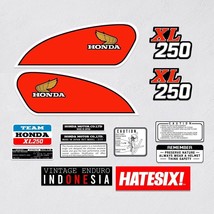 Sticker Emblem Honda XL250 Enduro Vintage Side Cover Fuel Gas Tank (Free... - $45.00