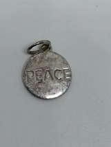 Vintage Sterling Silver 925 Peace Charm - £3.94 GBP