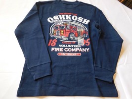 Osh Kosh B&#39;Gosh Boy&#39;s Youth Long Sleeve waffle T Shirt Size 10 Fire truck NWT - £12.33 GBP