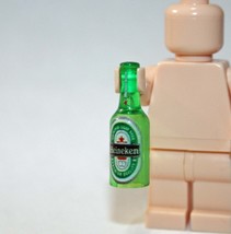 Minifigure Custom Toy Heineken beer Alcohol bottle V1 s - £0.94 GBP