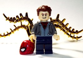 USA Minifigure Toy Peter Parker Iron-Spider Spider-Man Across the Spider-Verse - £6.07 GBP