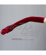 23.5&quot; Long Stretch Velvet Gloves Slip-On Opera Length / Various Colors - €24,31 EUR
