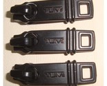 Tumi Alpha Replacement Sliders / Zipper Pulls / Pull Tabs - Black Lot of 3 - £15.89 GBP