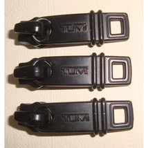 Tumi Alpha Replacement Sliders / Zipper Pulls / Pull Tabs - Black Lot of 3 - £15.65 GBP
