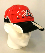 BUD Racing Shark tooth Red Black Trucker Hat Cap Embroidered Snap Back V... - £21.86 GBP
