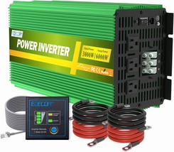 3000 Watts Dc 12V To 110V 120V Ac Solar Inverter With 3 Ac Outlets And Ac - £275.35 GBP