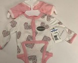 Koala Baby Rosa y Blanco Preemie 2 Paquete Pijama Nuevo 100% Cotton-Rare... - $26.60