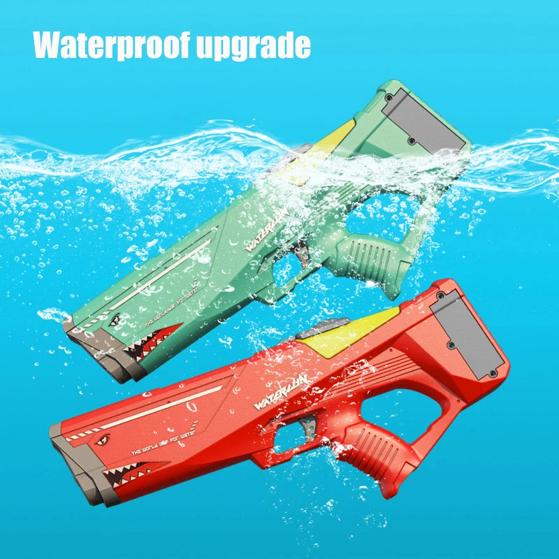 Shark Electric Water Gun Automatic Large High Pressure Water Guns For Children - £34.74 GBP