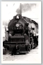 RPPC Locomotive Engine No.1 With American Flags Railroad Postcard W28 - £10.20 GBP