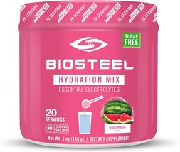 BioSteel Zero Sugar Hydration Mix, Electrolytes, Watermelon, 20 Servings - £19.91 GBP