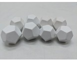 Lot Of (8) White Blank Chessex D12 Dice 1&quot; - $23.75