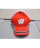 Wisconsin Badgers Embroidered Adjustable Red Fitted Baseball Cap - £15.93 GBP