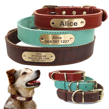 Personalized Dog Collars with Nameplate ID Tags for Medium Large Dogs - £22.66 GBP+