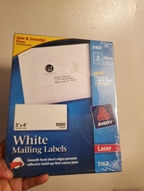 Avery 5163 White Mailing Labels: Jam &amp; Smudge Free - £19.92 GBP