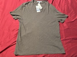Kenneth Cole New York S/S V-Neck Slub Tee Men’s XL Herb Green NWT $29 Co... - $19.99