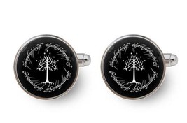 gondor LOTR,LOTR,lord of the rings,tree of gondor,white tree cufflinks - £16.07 GBP