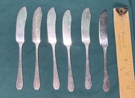 6 Vintage Silver Plate Butter Knives-Oneida Community Paul Revere Pattern~6 1/4&quot; - £7.96 GBP