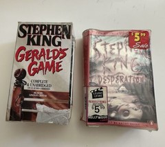 Stephen King&#39;s Gerald’s Game &amp; Desperation Audio Book Cassette Tape 2 Set - £15.92 GBP