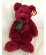 1998 Ty Retired Beanie Buddy Plush Cranberry Bear Large 13&quot; MWMT - £8.60 GBP