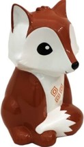 FAB Starpoint Brown And White Fox 9” Tall Ceramic Coin Piggy Bank. Vintage Colle - £19.09 GBP