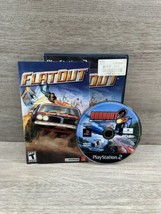 Flatout PlayStation 2 Sony 2005 PS2 Black Label Complete CIB Tested  - £10.11 GBP