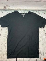 Black Tee Shirt Name Brand Crew Neck Short Sleeve Small - £22.40 GBP