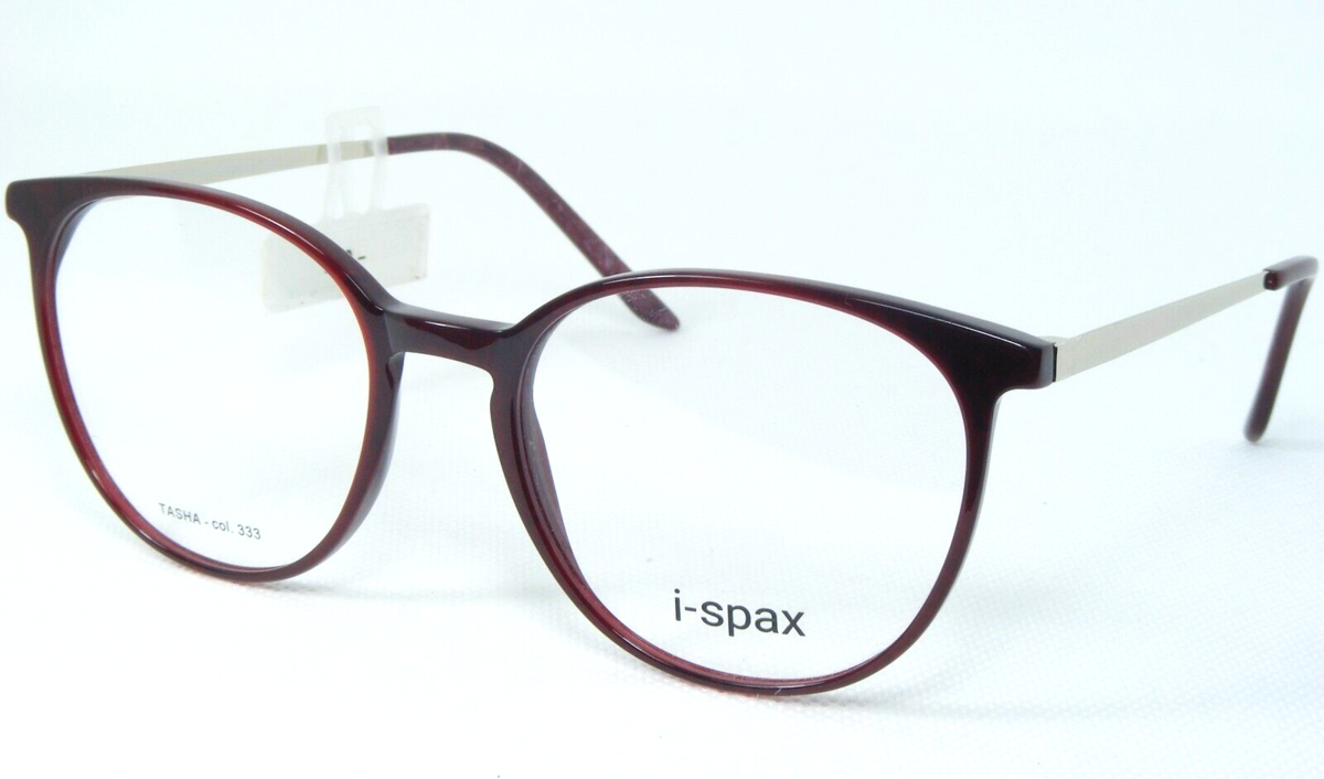I-spax TASHA 333 Rot Marmor / Helles Gold Brille Brillengestell 52-18-142mm - $65.88