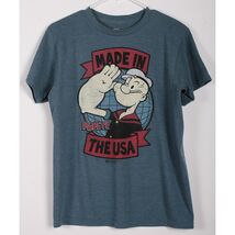 Men Clothing Popeye Blue short sleeve t-shirt size small - $9.99