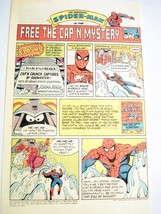1987 Ad Cap&#39;n Crunch and The Amazing Spider-Man Free the Cap&#39;n Mystery - £6.28 GBP