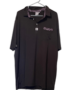 Rockwell Mens Black Purple Collared Short Sleeve Golf Polo Size 2XL - $34.60