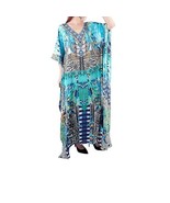 Geometric Kaftan Dress Caftan Beach Cover Boho Gown Beach Women Plus Siz... - $651.04 MXN