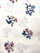 Waverly Fabric 2 Yards Nantucket Collection Down Bank White Floral Vintage - £29.21 GBP