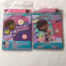 Doc McStuffins Birthday Party Invitations &amp; Thank You Cards (8 Pack) - £7.15 GBP