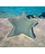 Recycled Art Glass Starfish Dish Green Swirl Nautical Beach Decor Bowl 1... - £44.06 GBP