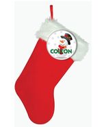 PLUSH 18&quot; STOCKING &amp; CHRISTMAS SNOWMAN PERSONALIZED PINBACK BUTTON 3&quot; - $439.27 MXN