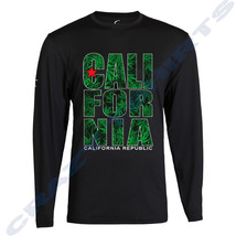 New Men&#39;s CALI Weed LIFE Long Sleeve T Shirt S-2XL diamond California republic - £10.36 GBP